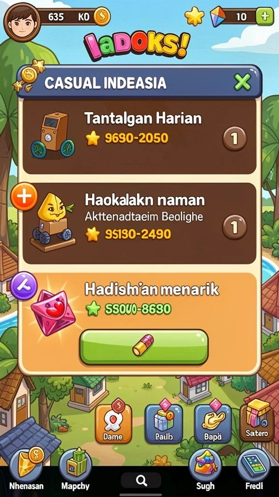 vv62 - Pengaturan karakter yang menarik dan unik.